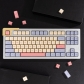 Marshmallow 104+24 XDA profile Keycap PBT Dye-subbed Cherry MX Keycaps Set Mechanical Gaming Keyboard